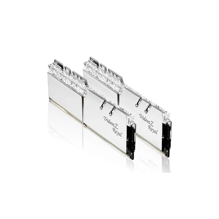 Модуль пам'яті для комп'ютера DDR4 32GB (2x16GB) 3200 MHz TridentZ RGB ROYAL Silver G.Skill (F4-3200C16D-32GTRS) - фото 3
