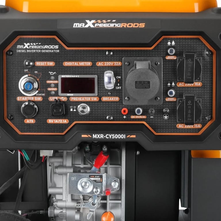 Генератор maXpeedingRODS MXR-CY5000i інверторний,дизель, 5kW, ATS (MXR-CY5000i) - фото 8
