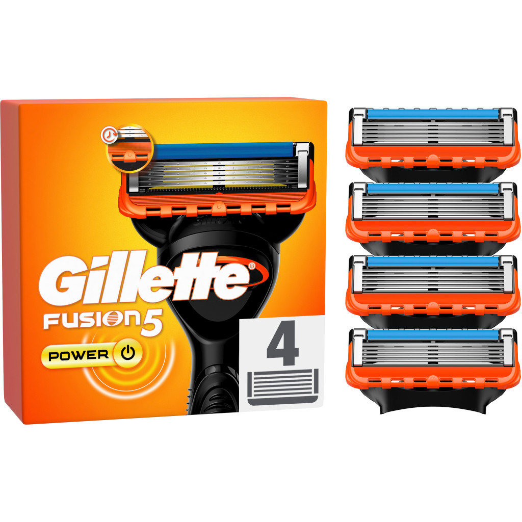 Сменные кассеты Gillette Fusion5 Power 4 шт. (7702018877591/7702018867219) - главное фото