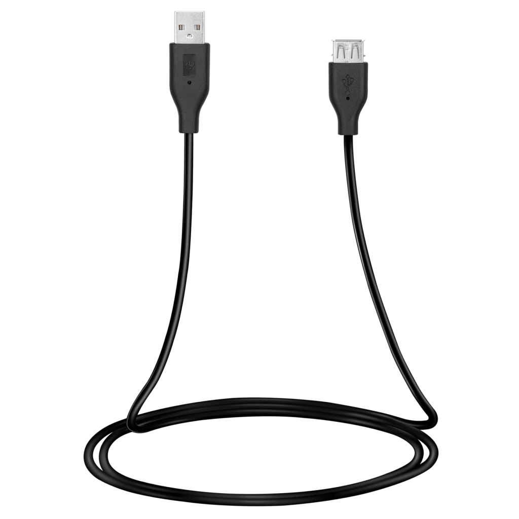 Дата кабель USB 2.0 AM/AF 3.0m black 2E (2E-W-3168M3) - главное фото