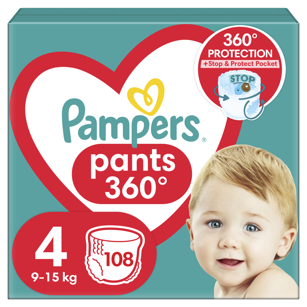 Подгузники Pampers трусики Maxi Pants Размер 4 (9-15 кг) 108 шт. (8006540069448) - главное фото