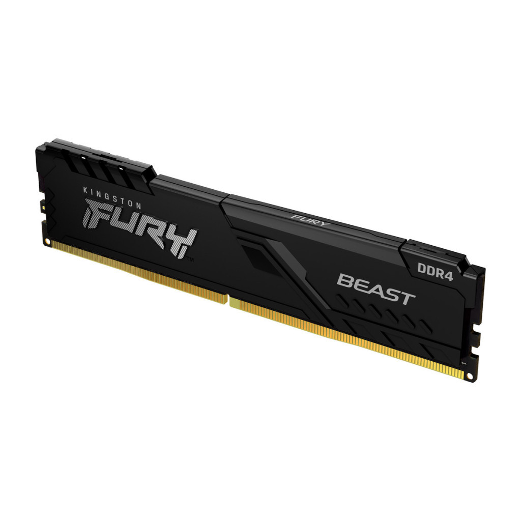 Модуль памяти для компьютера DDR4 8GB 3600 MHz Fury Beast Black Kingston Fury (ex.HyperX) (KF436C17BB/8) - главное фото