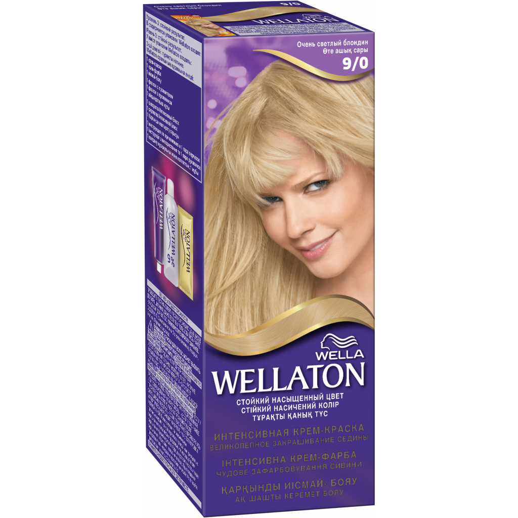 Краска для волос Wellaton 9/0 Очень светлый блондин 110 мл (4056800023189) - главное фото