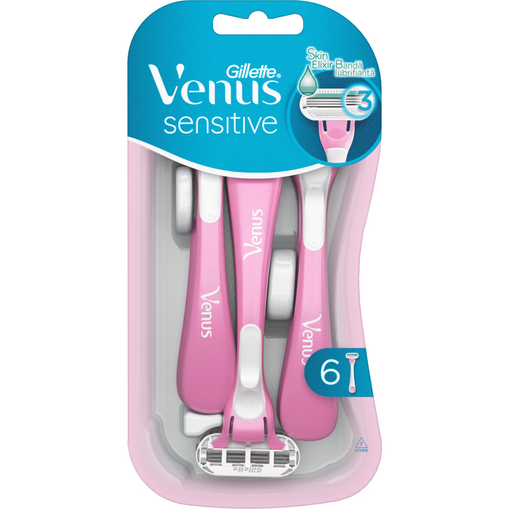 Бритва Gillette Venus Sensitive Одноразовые 6 шт. (7702018545773) - главное фото