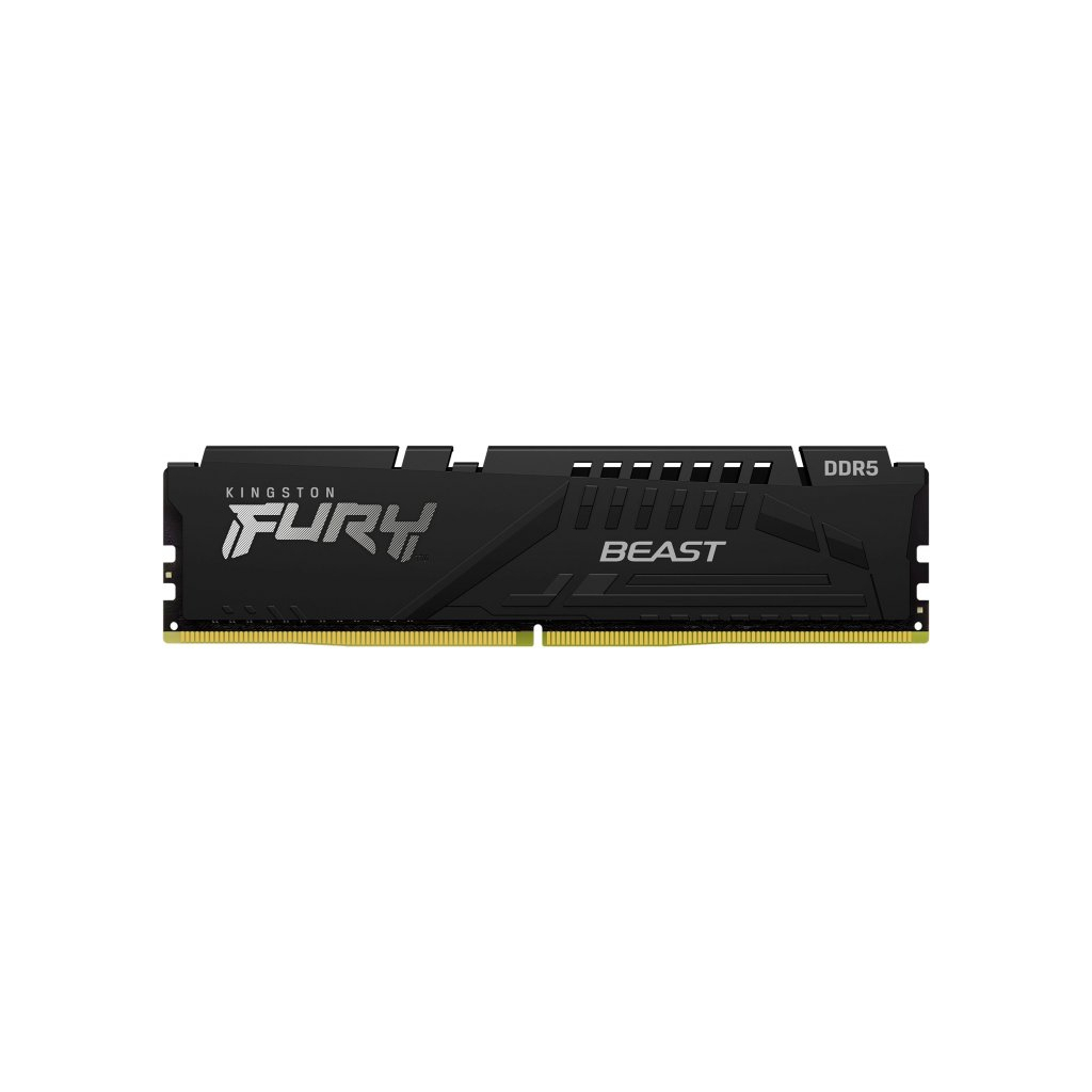 Модуль памяти для компьютера DDR5 16GB 5200 MHz Beast Black Kingston Fury (ex.HyperX) (KF552C40BB-16) - главное фото