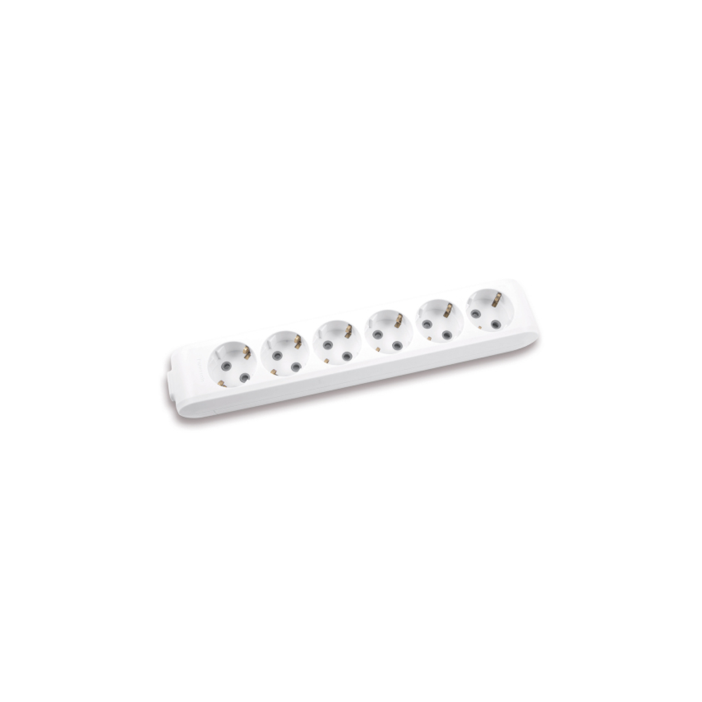 Колодка для удлинителя Panasonic X-tendia із заземленням 6 гнізд (WLTB04602GR-UA) - главное фото
