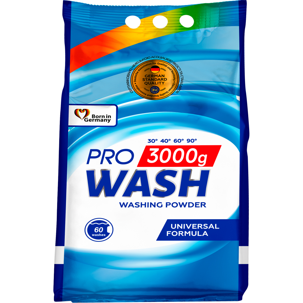 Стиральный порошок Pro Wash Универсальный 3 кг (4260637723772) - главное фото