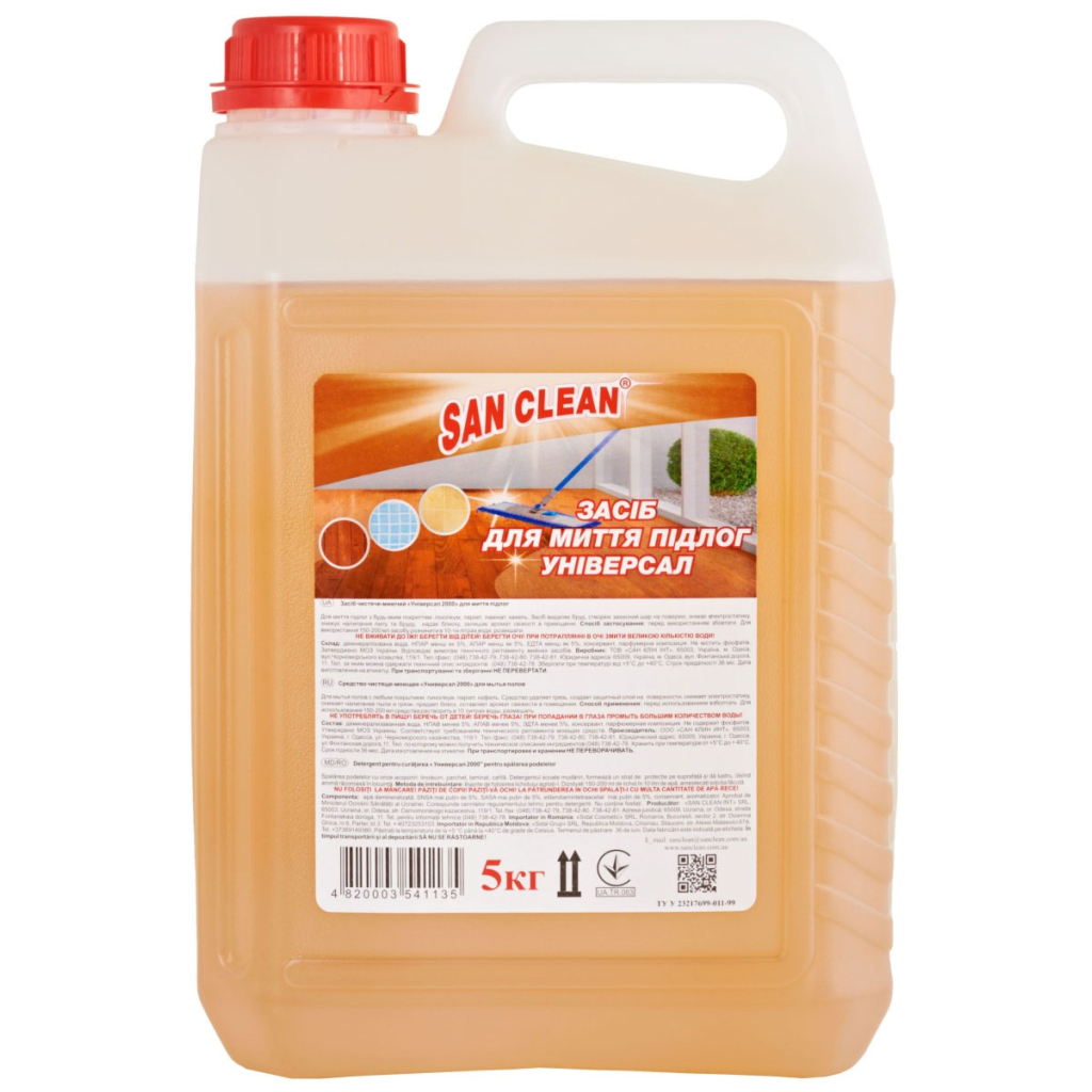 Средство для мытья пола San Clean Универсал 5 кг (4820003541135) - главное фото