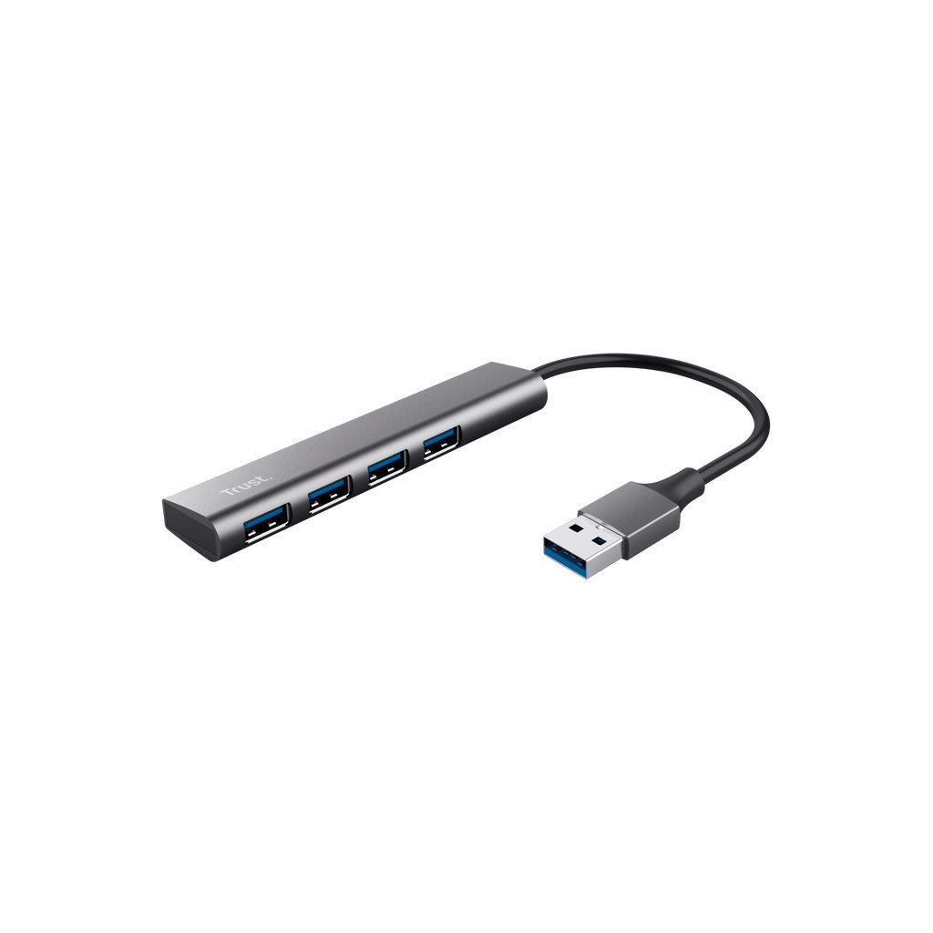 Концентратор Halyx 4-Port USB-A 3.2 Grey Trust (24947_TRUST) - главное фото