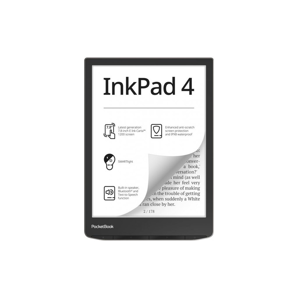Электронная книга Pocketbook 743G InkPad 4, Stardust Silver (PB743G-U-CIS) - главное фото