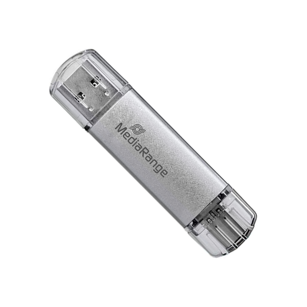 USB флеш накопитель Mediarange 32GB Silver USB 3.0 / Type-C (MR936) - главное фото