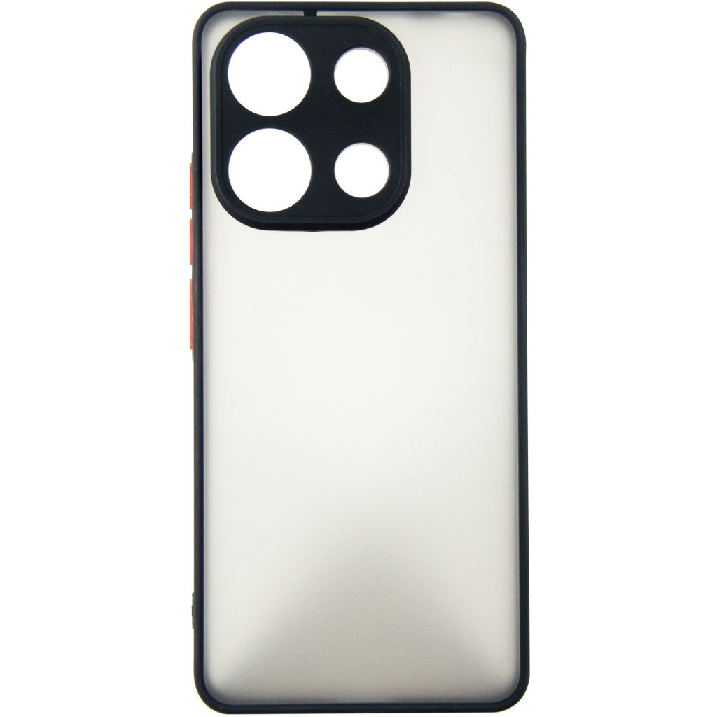 Чехол для мобильного телефона Dengos Matte Xiaomi Redmi Note 13 4G (black) (DG-TPU-MATT-140) - главное фото